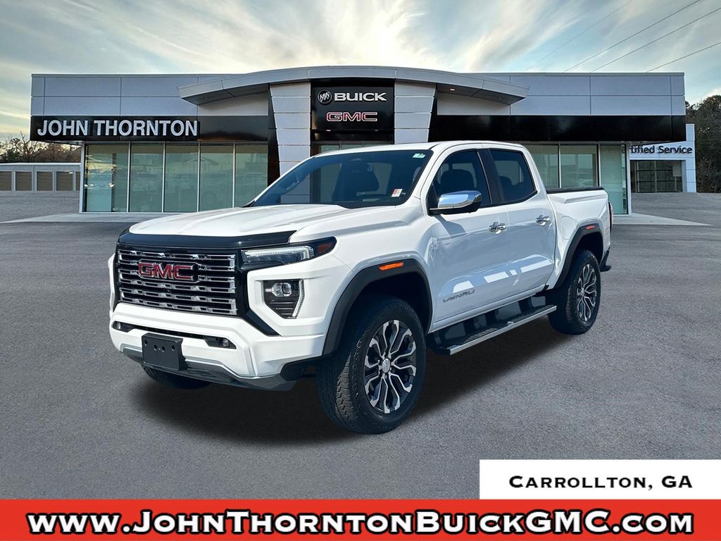 Summit White 2025 GMC Canyon Pickup Truck Four-Wheel Drive 8-Speed Automatic