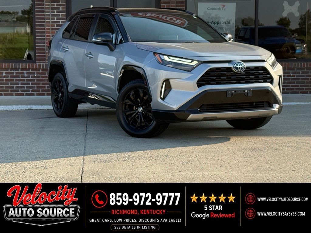 Silver Sky Metallic 2022 Toyota RAV4 Hybrid SUV / Crossover All-Wheel Drive Continuously Variable Transmission
