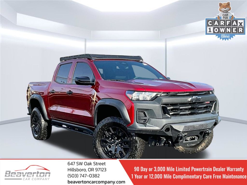 Radiant Red Tintcoat 2023 Chevrolet Colorado Pickup Truck Four-Wheel Drive 8-Speed Automatic