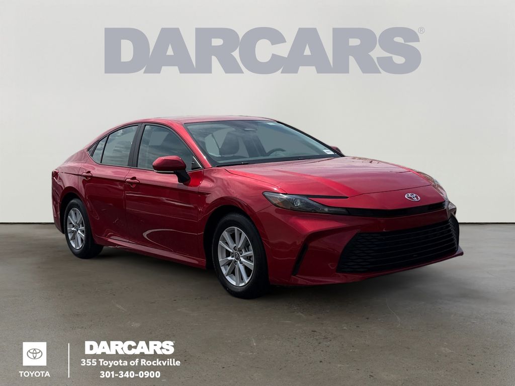 Red 2025 Toyota Camry LE FWD Sedan Front-Wheel Drive Continuously Variable Transmission