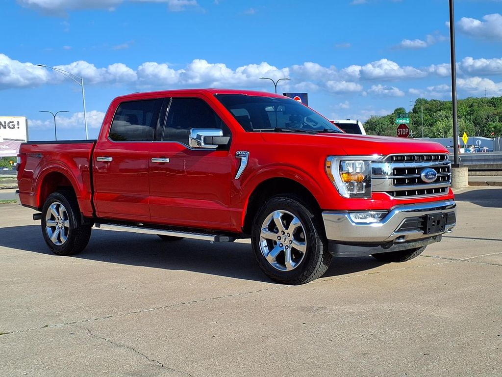 Race Red 2023 Ford F-150 Lariat SuperCrew 4WD Pickup Truck Four-Wheel Drive Automatic
