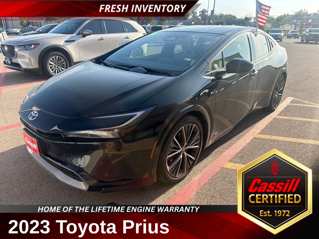 Midnight Black Metallic 2023 Toyota Prius Hatchback All-Wheel Drive Continuously Variable Transmission