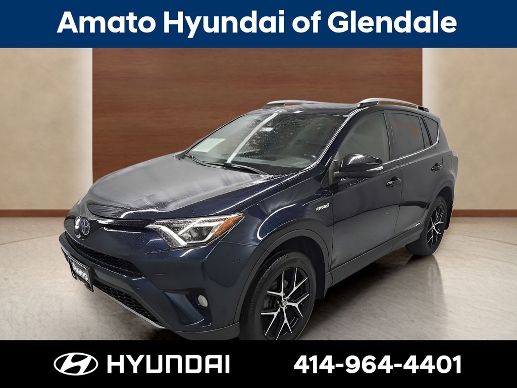Teal (Aqua) 2018 Toyota RAV4 Hybrid SUV / Crossover All-Wheel Drive Continuously Variable Transmission
