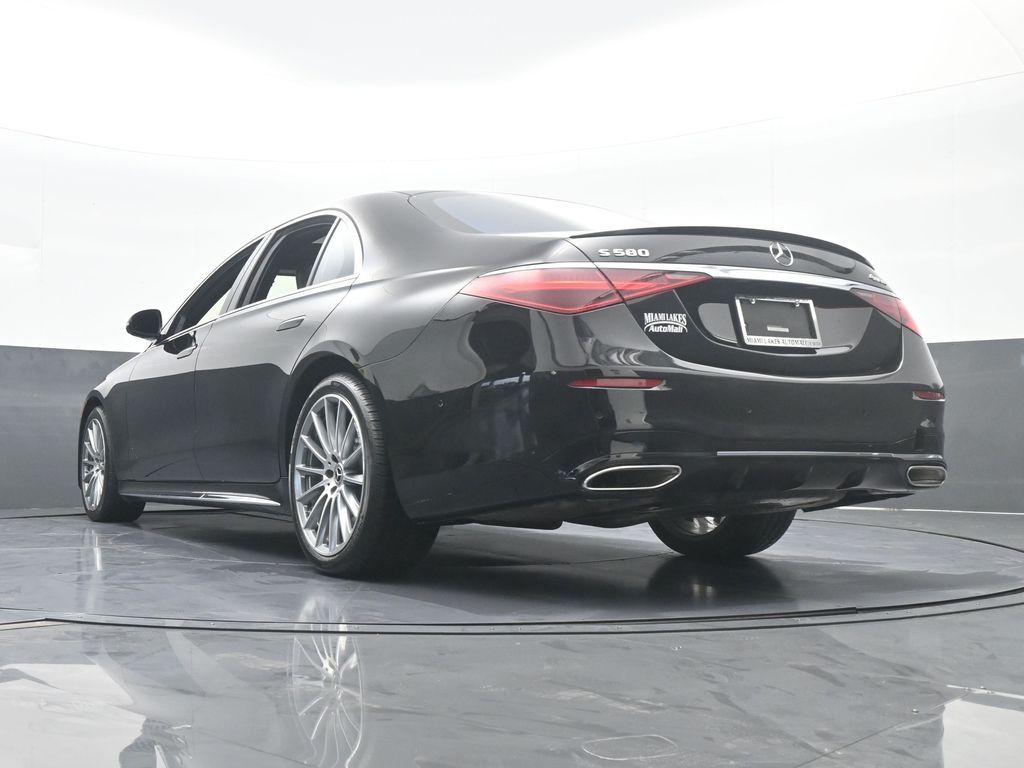 Used 2021 Obsidian Black/designo Diamon White Mercedes-Benz S 580 image 69
