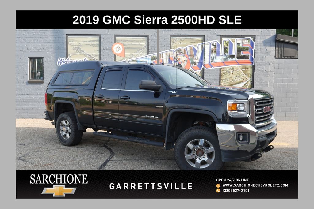 Onyx Black 2019 GMC Sierra 2500HD Pickup Truck Four-Wheel Drive 6-Speed Automatic Overdrive