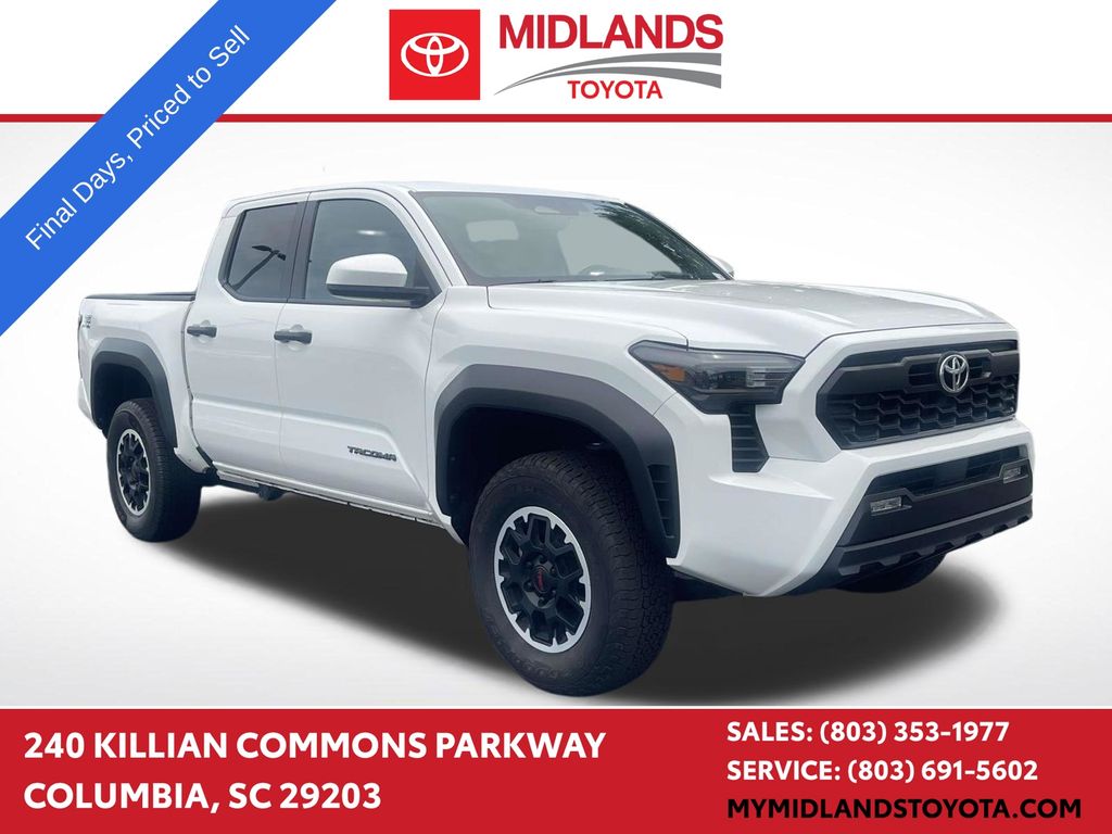 Super White 2024 Toyota Tacoma Pickup Truck Four-Wheel Drive 8-Speed Automatic