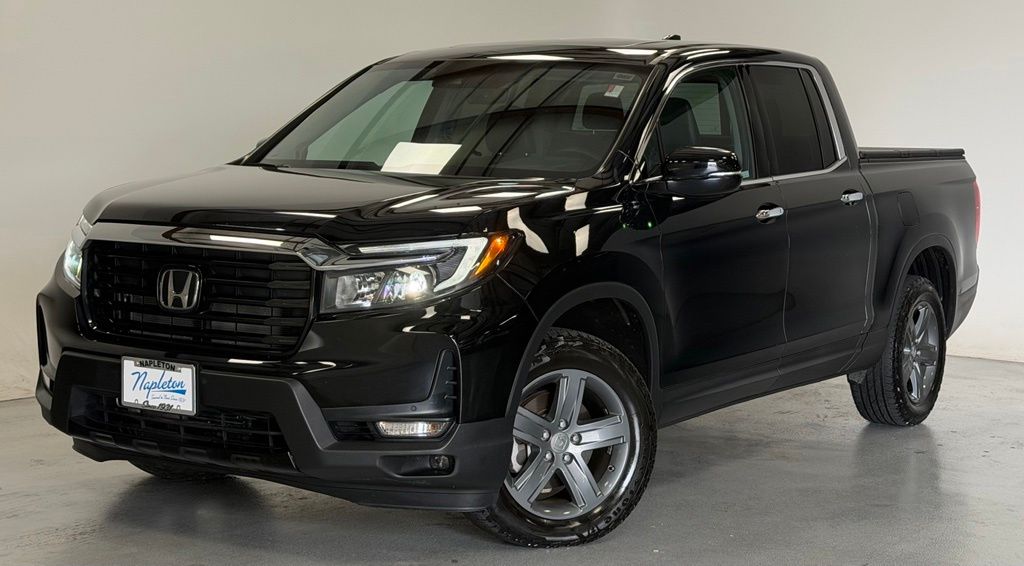 Black 2023 Honda Ridgeline Pickup Truck All-Wheel Drive 9-Speed Automatic