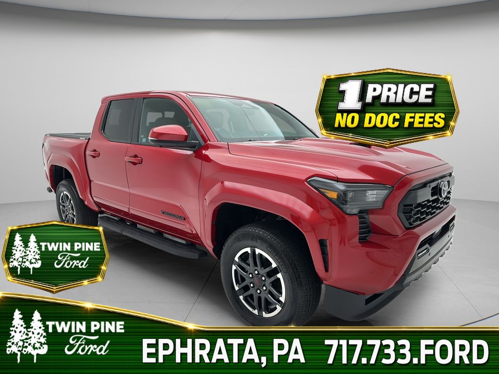 Supersonic Red 2024 Toyota Tacoma Pickup Truck Four-Wheel Drive 6-Speed Manual