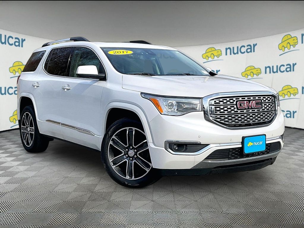 White Frost Tricoat 2017 GMC Acadia Denali AWD SUV / Crossover Four-Wheel Drive 6-Speed Automatic