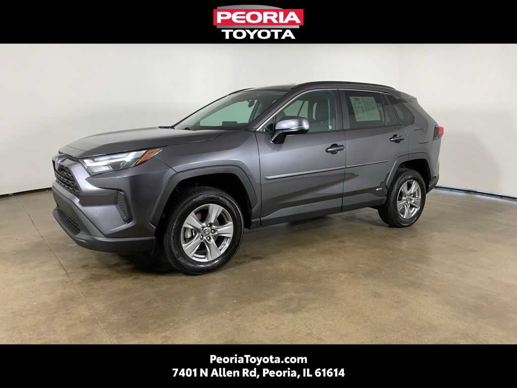Magnetic Gray Metallic 2024 Toyota RAV4 Hybrid LE AWD SUV / Crossover All-Wheel Drive Continuously Variable Transmission
