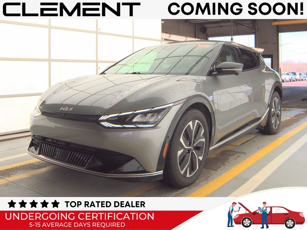 Steel Gray 2023 Kia EV6 Wind AWD SUV / Crossover All-Wheel Drive 1-Speed Automatic