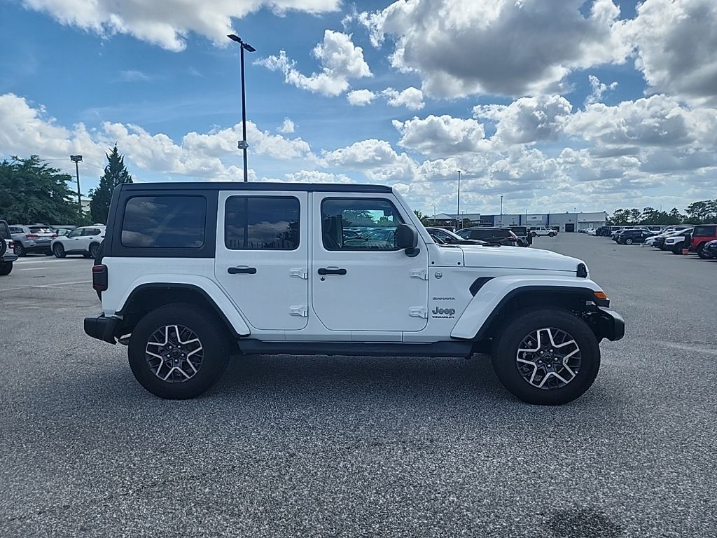 2024 White Jeep Wrangler Sahara 4X4 SUV