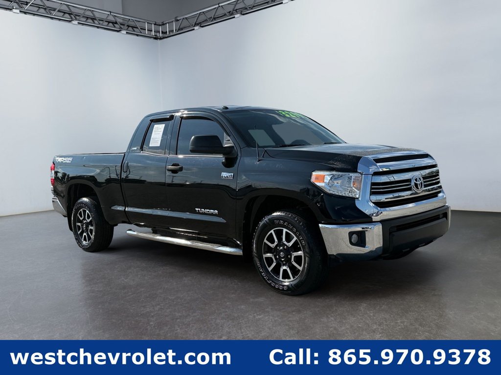 Black 2017 Toyota Tundra Pickup Truck Four-Wheel Drive 6-Speed Automatic Overdrive