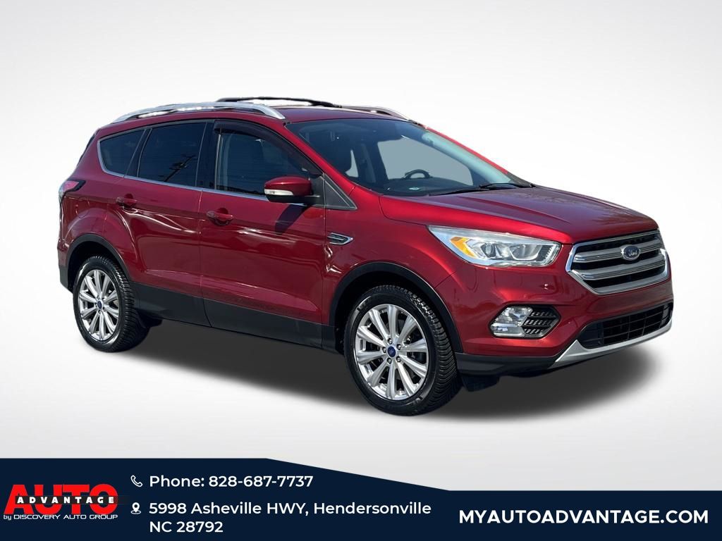 Ruby Red Metallic Tinted Clearcoat 2017 Ford Escape Titanium AWD SUV / Crossover All-Wheel Drive 6-Speed Automatic