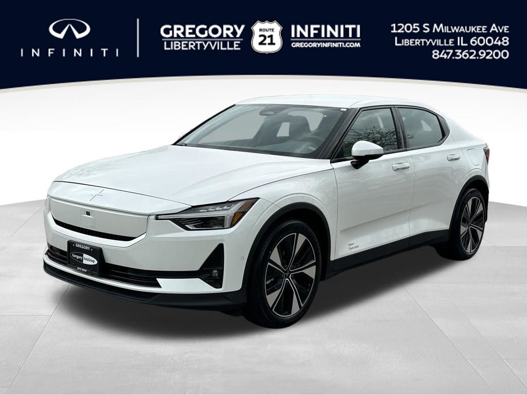 White (Snow Metallic) 2024 Polestar 2 Long Range Dual Motor AWD Sedan All-Wheel Drive 1-Speed Automatic