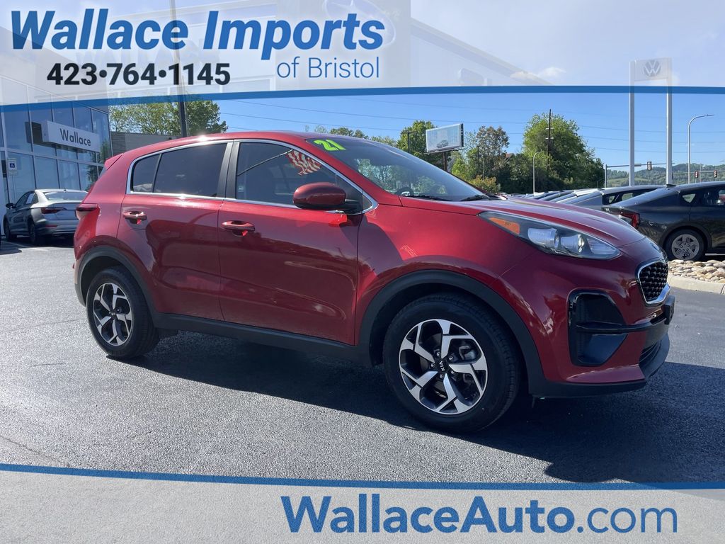 Hyper Red 2021 Kia Sportage LX FWD SUV / Crossover Front-Wheel Drive 6-Speed Automatic Overdrive
