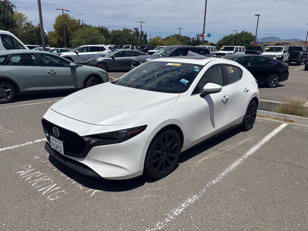 Snowflake White Pearl Mica 2021 Mazda MAZDA3 Premium Hatchback FWD Hatchback Front-Wheel Drive 6-Speed Manual