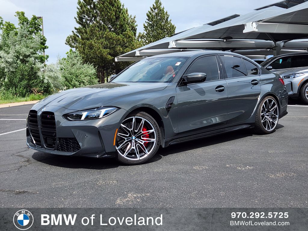 Gray (Dravit Grey Metallic) 2025 BMW M3 Competition xDrive Sedan All-Wheel Drive 8-Speed Automatic