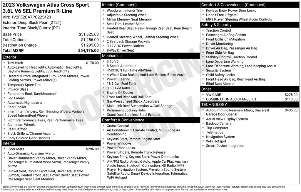 2023 Volkswagen Atlas Cross Sport 3.6L V6 SEL Premium R-Line