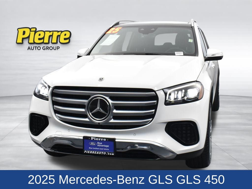 Polar White 2025 Mercedes-Benz GLS 450 4MATIC SUV / Crossover All-Wheel Drive 9-Speed Automatic