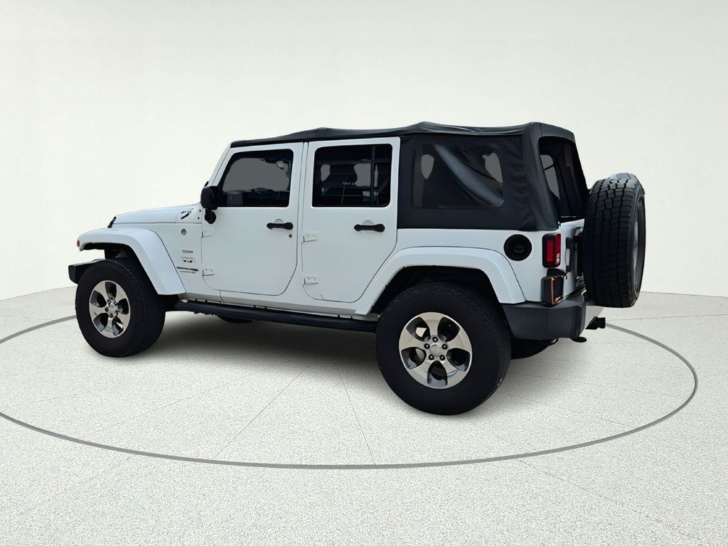 2018 Jeep Wrangler JK Unlimited Sahara White at Gullo Toyota