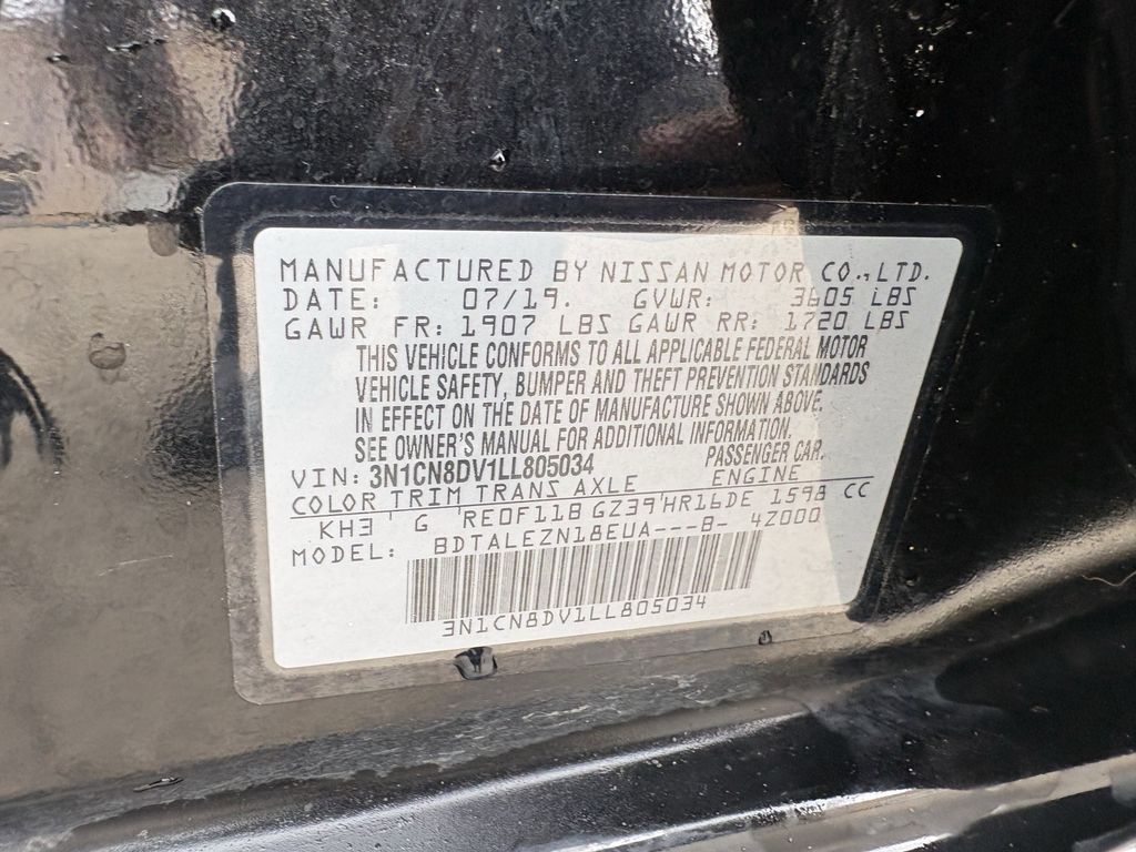 2020 Nissan Versa 1.6 S Black at Durrett Motor Company