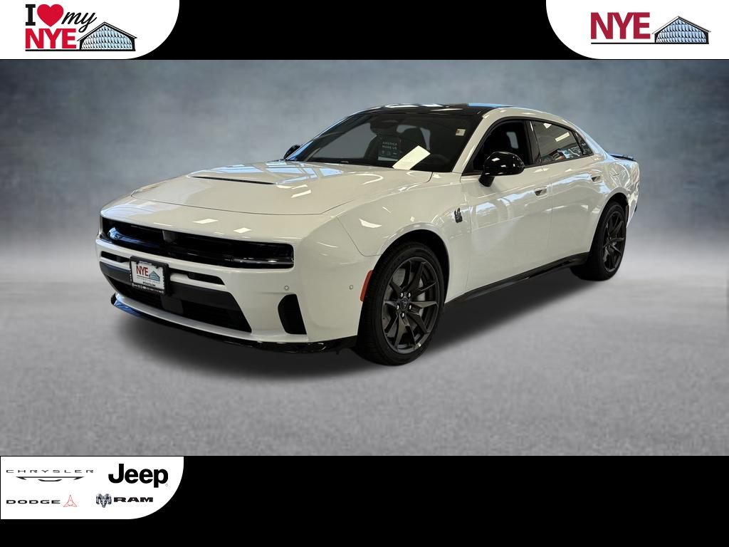 Bright White Clearcoat 2026 Dodge Charger Sedan All-Wheel Drive 8-Speed Automatic