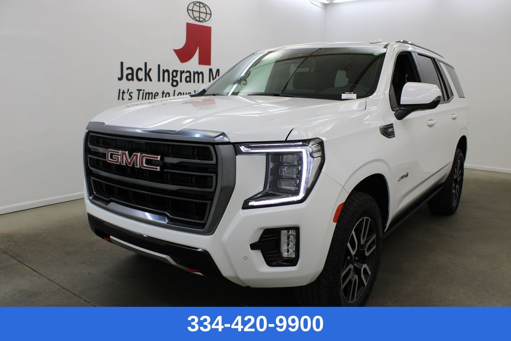 Summit White 2024 GMC Yukon AT4 4WD SUV / Crossover Four-Wheel Drive