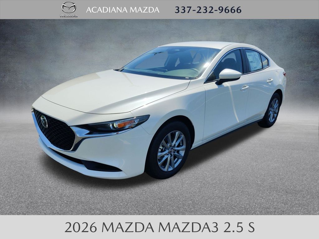 Snowflake White Pearl Mica 2026 Mazda MAZDA3 2.5 S Sedan FWD Sedan Front-Wheel Drive 6-Speed Automatic