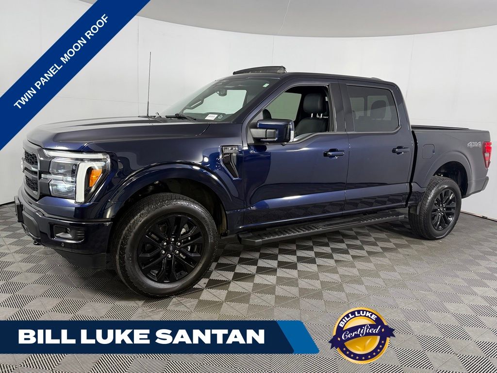 Antimatter Blue Metallic 2025 Ford F-150 Pickup Truck Four-Wheel Drive Automatic