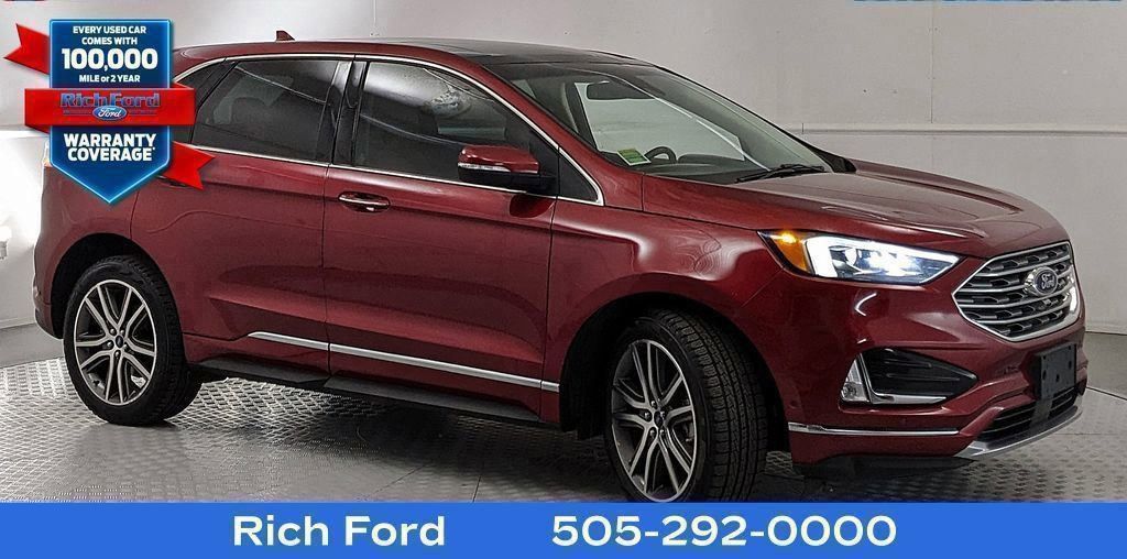 Ruby Red Metallic Tinted Clearcoat 2019 Ford Edge Titanium AWD SUV / Crossover All-Wheel Drive 8-Speed Automatic