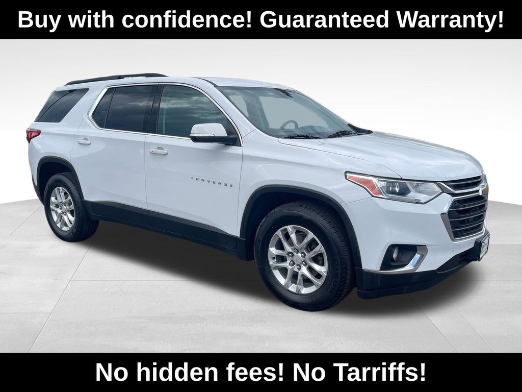 Summit White 2021 Chevrolet Traverse SUV / Crossover Four-Wheel Drive 9-Speed Automatic