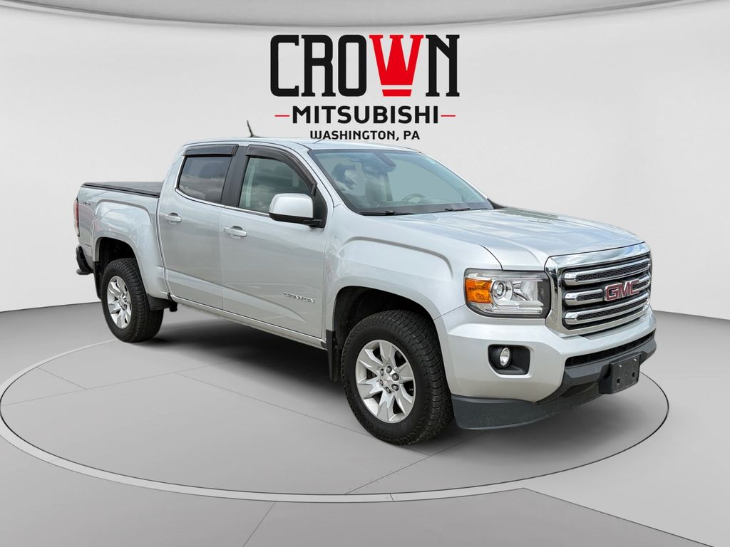 Quicksilver Metallic 2016 GMC Canyon SLE Crew Cab 4WD Pickup Truck Four-Wheel Drive 6-Speed Automatic