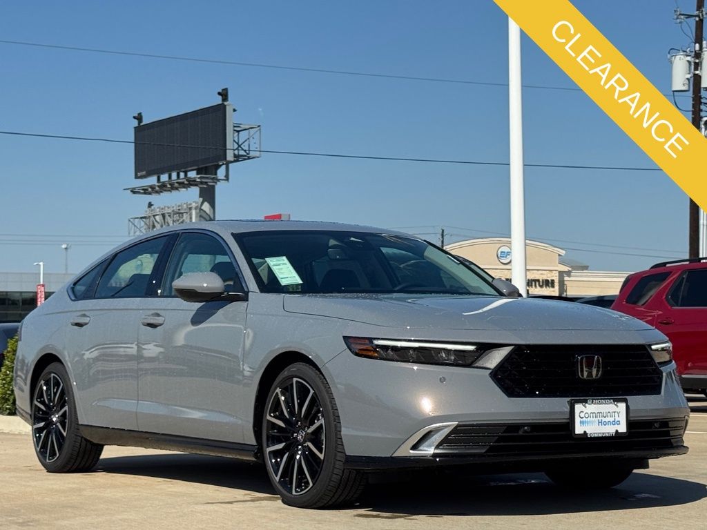 2025 Honda Accord Hybrid Touring Gray at Classic Honda Galveston