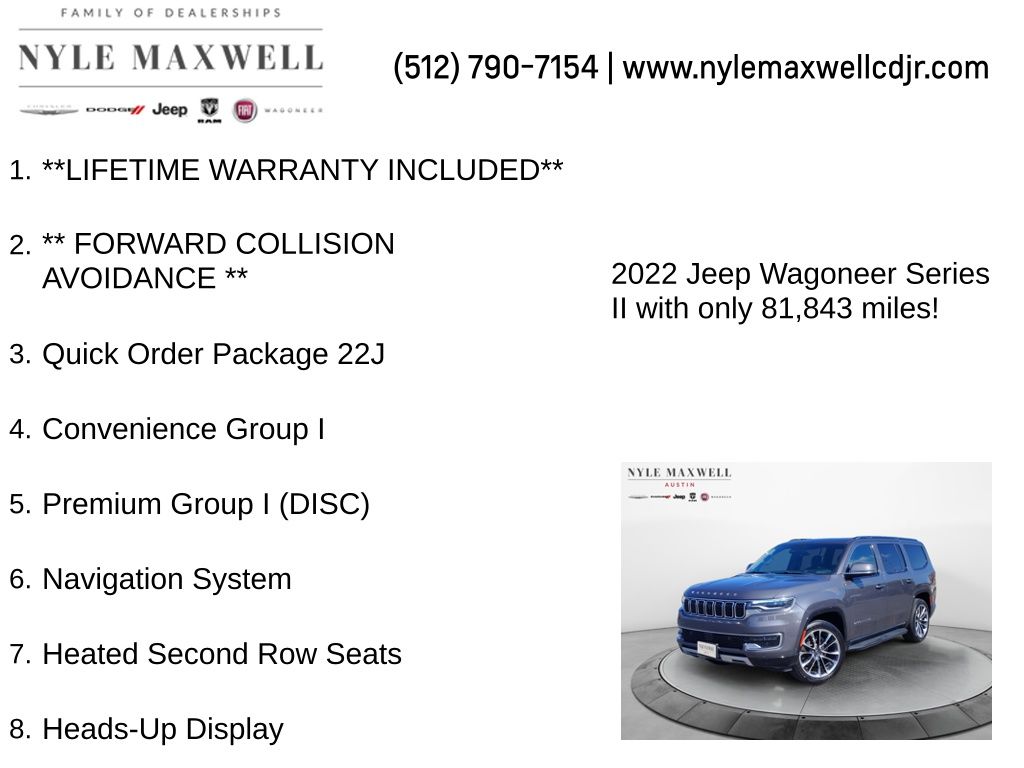 Used Car 2022 Jeep Wagoneer  Series Ii For Sale Under $35,000 In Austin, Texas
