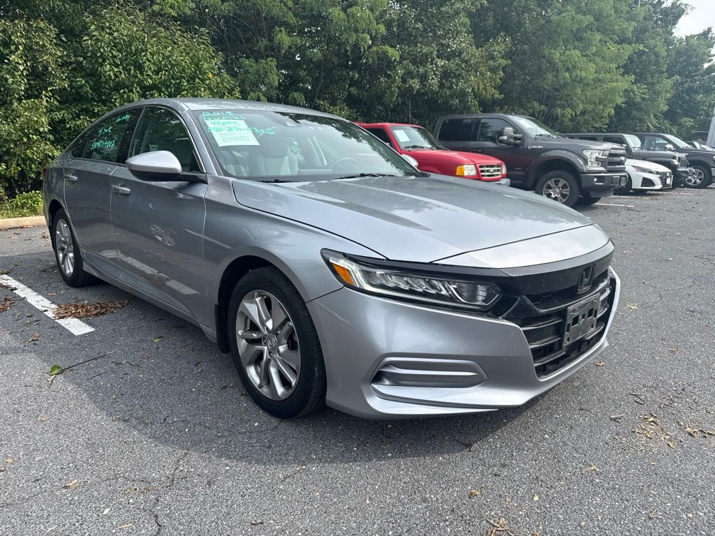 Silver 2018 Honda Accord Sedan Front-Wheel Drive Continuously Variable Transmission