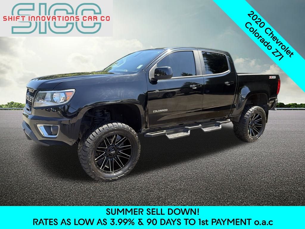 Black 2020 Chevrolet Colorado Pickup Truck Four-Wheel Drive 8-Speed Automatic