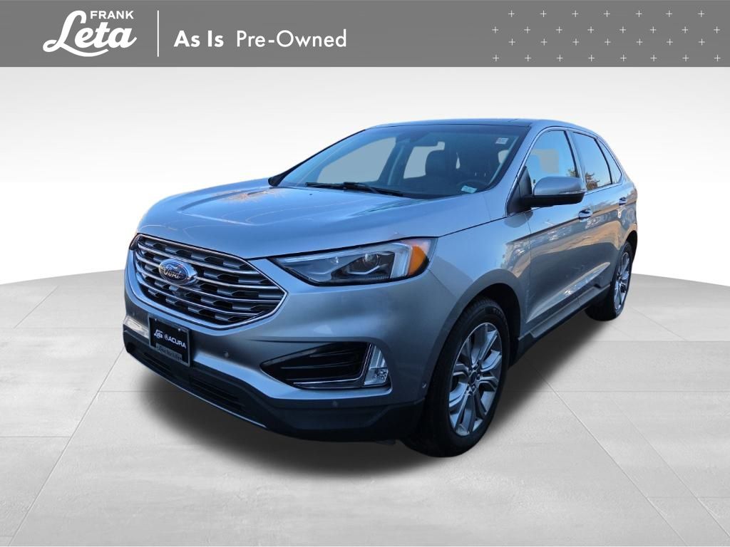 Silver Metallic 2020 Ford Edge Titanium FWD SUV / Crossover Front-Wheel Drive 8-Speed Automatic