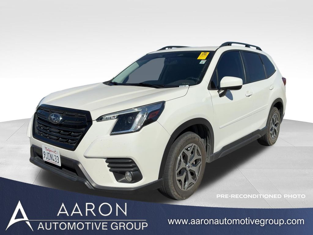 Crystal White Pearl 2023 Subaru Forester SUV / Crossover All-Wheel Drive Continuously Variable Transmission