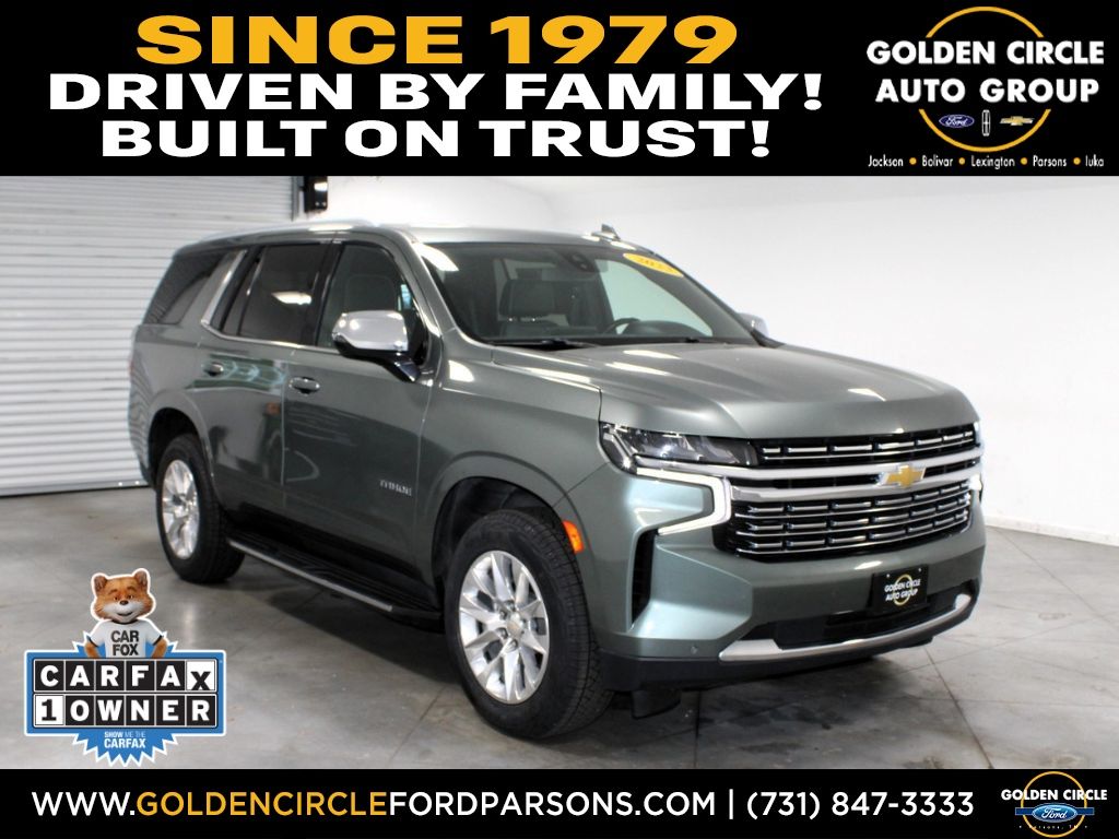 Silver Sage Metallic 2023 Chevrolet Tahoe Premier RWD SUV / Crossover 4X2 10-Speed Automatic