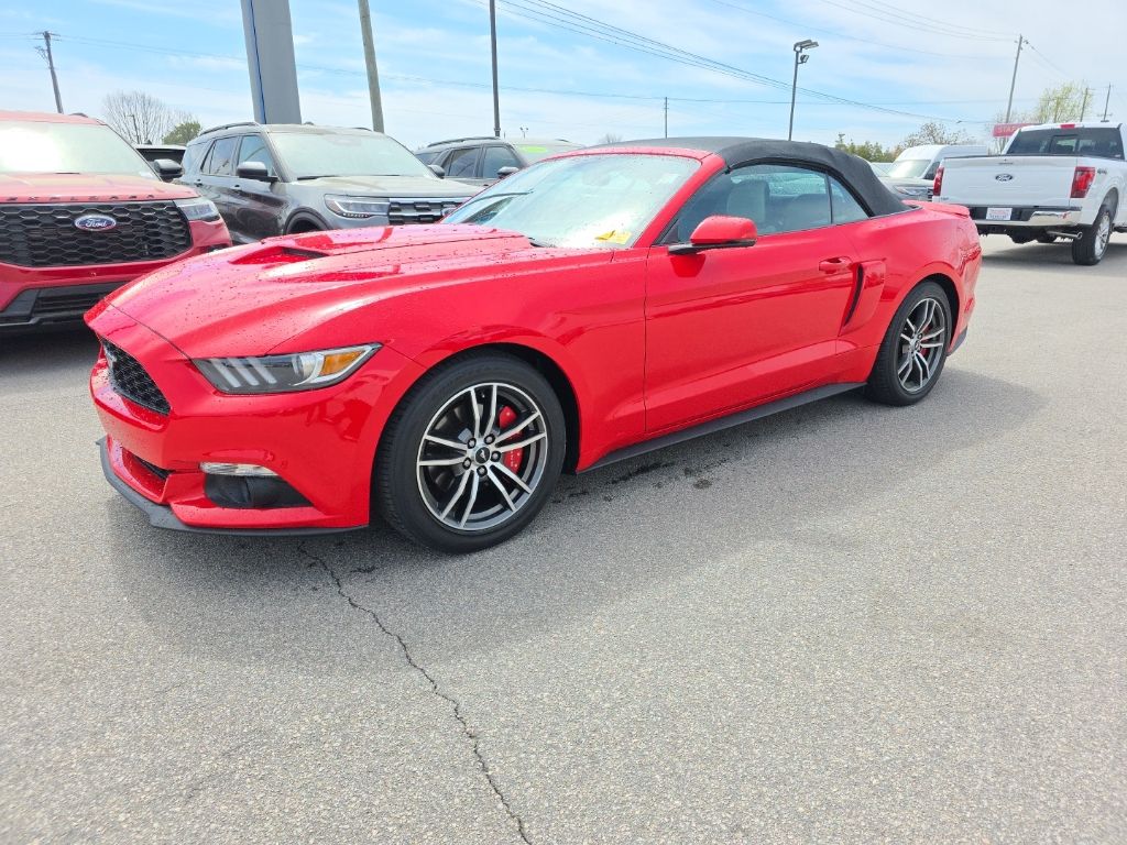 Race Red 2017 Ford Mustang EcoBoost Premium Convertible RWD Convertible Rear-Wheel Drive 6-Speed Automatic