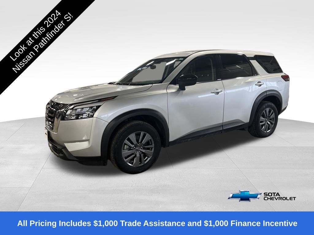Brilliant Silver Metallic 2024 Nissan Pathfinder S 4WD SUV / Crossover All-Wheel Drive 9-Speed Automatic