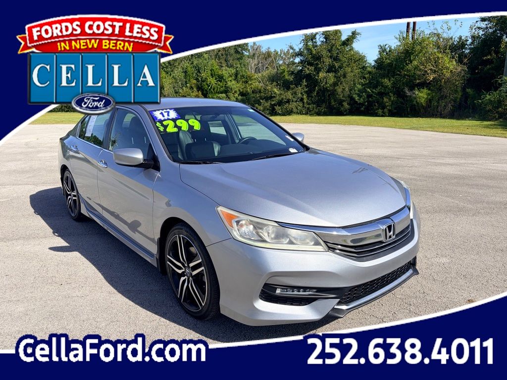 Lunar Silver Metallic 2017 Honda Accord Sedan Front-Wheel Drive Continuously Variable Transmission