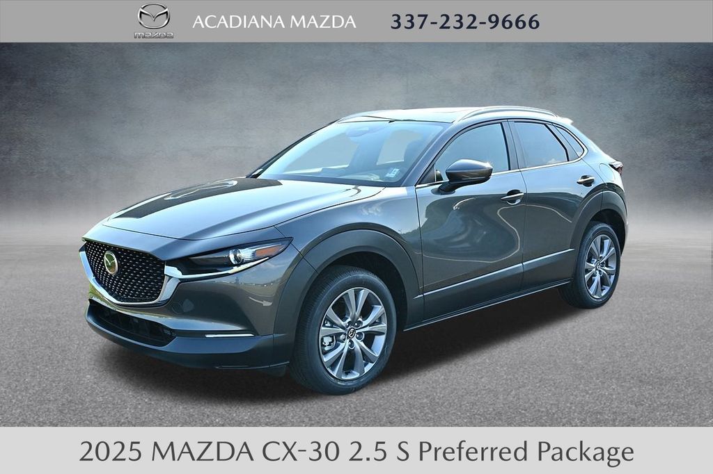 Machine Gray Metallic 2025 Mazda CX-30 2.5 S Preferred AWD SUV / Crossover All-Wheel Drive 6-Speed Automatic