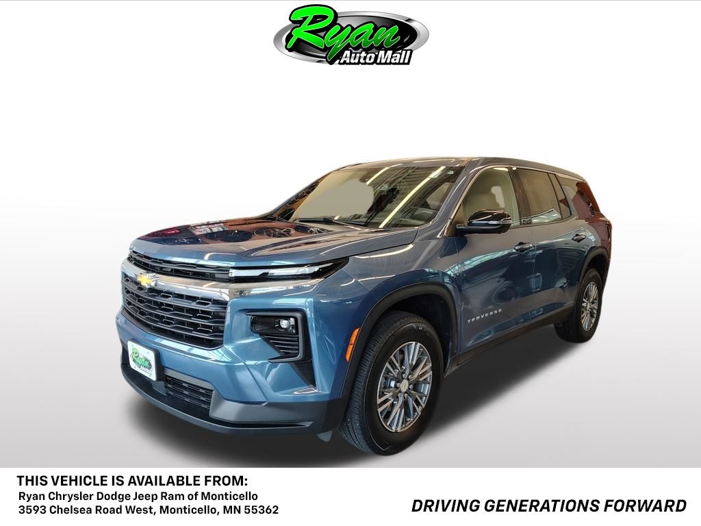 Lakeshore Blue Metallic 2024 Chevrolet Traverse SUV / Crossover Front-Wheel Drive 8-Speed Automatic