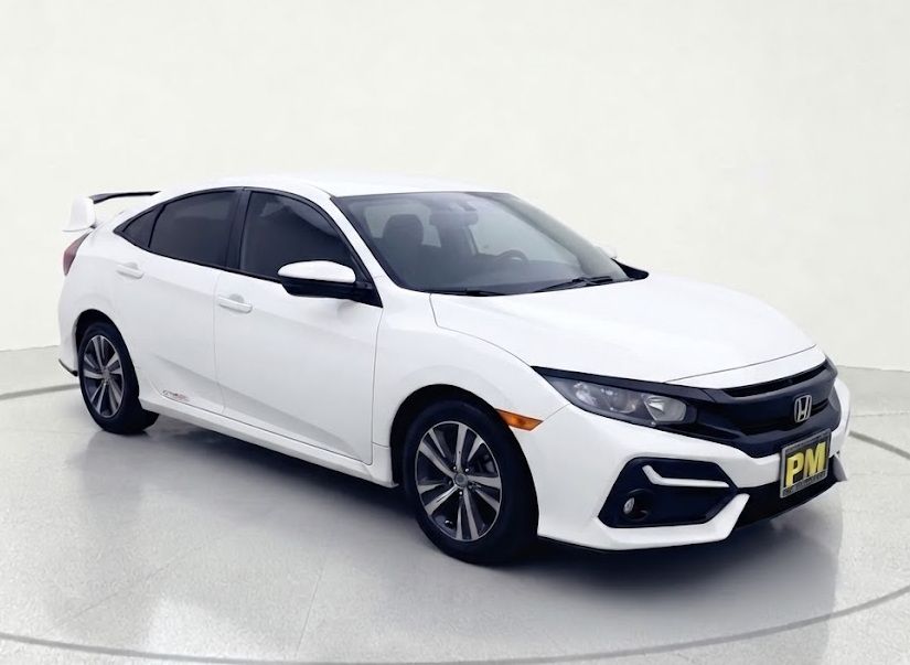 White 2020 Honda Civic Hatchback Hatchback Front-Wheel Drive Continuously Variable Transmission