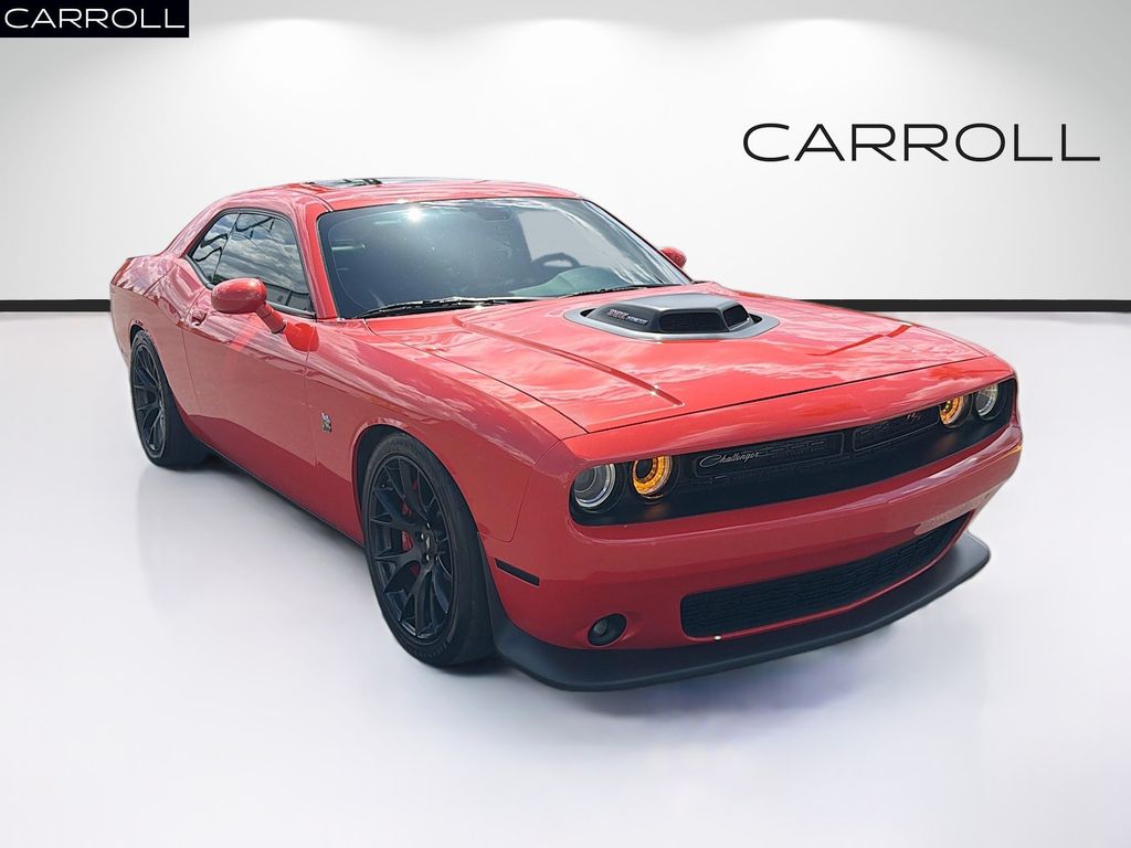 Go Mango! 2018 Dodge Challenger Coupe Rear-Wheel Drive 8-Speed Automatic