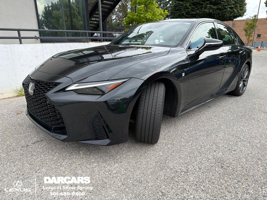 Black (Caviar) 2023 Lexus IS Sedan  6-Speed Automatic