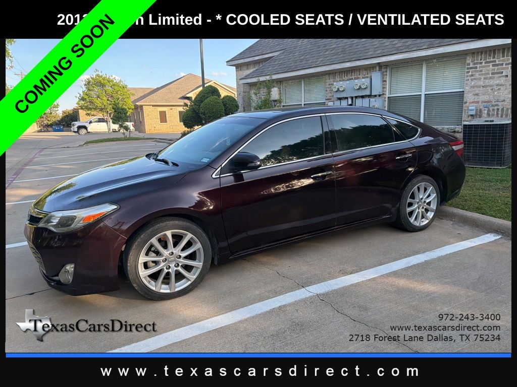 Red (Sizzling Crimson Mica) 2013 Toyota Avalon Limited Sedan Front-Wheel Drive 6-Speed Automatic