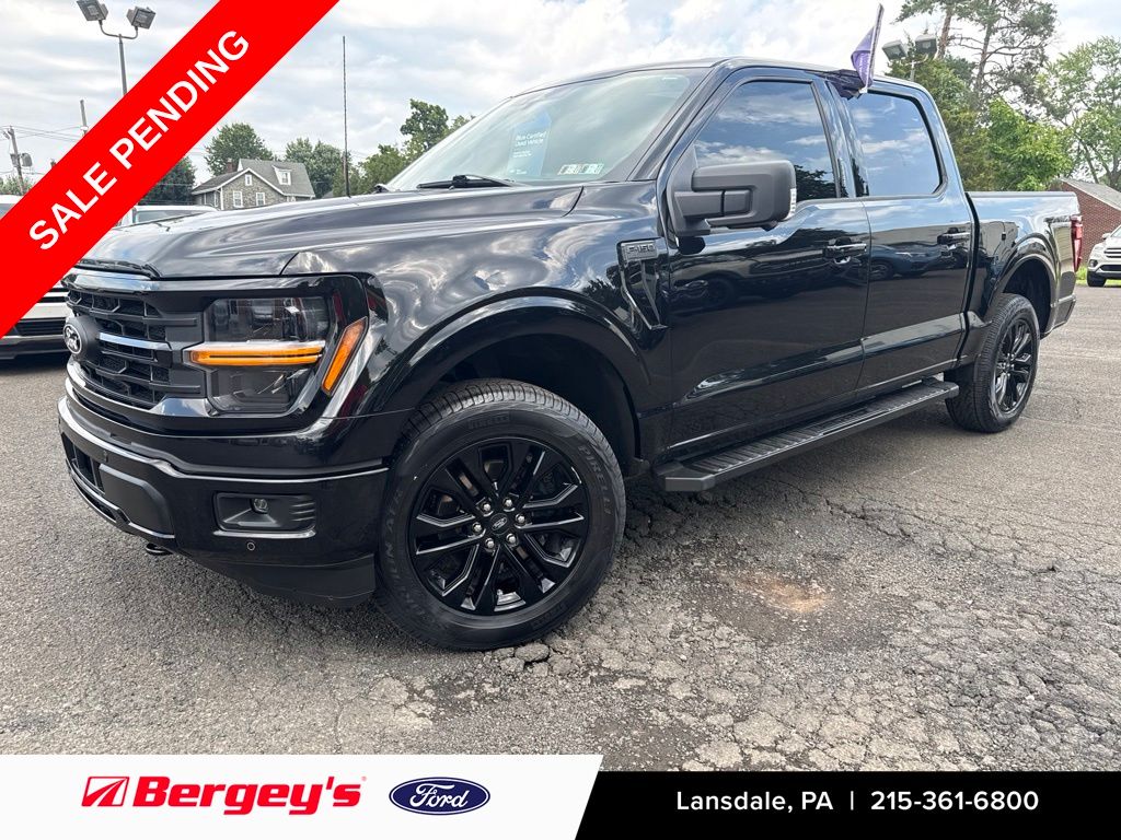 Agate Black Metallic 2024 Ford F-150 Pickup Truck Four-Wheel Drive 10-Speed Automatic